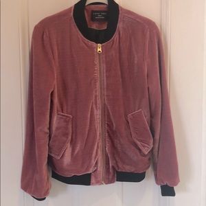Pink velvet jacket!